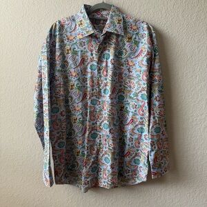 Alan Flusser Multicolor Paisley Casual Shirt